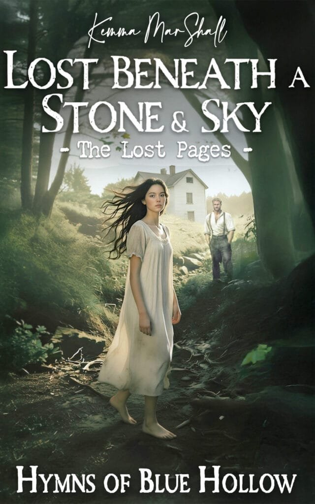 The official book cover for Lost Beneath a Stone and Sky, Book 5 in the Hymns of Blue Hollow series by Kemma MarShall.