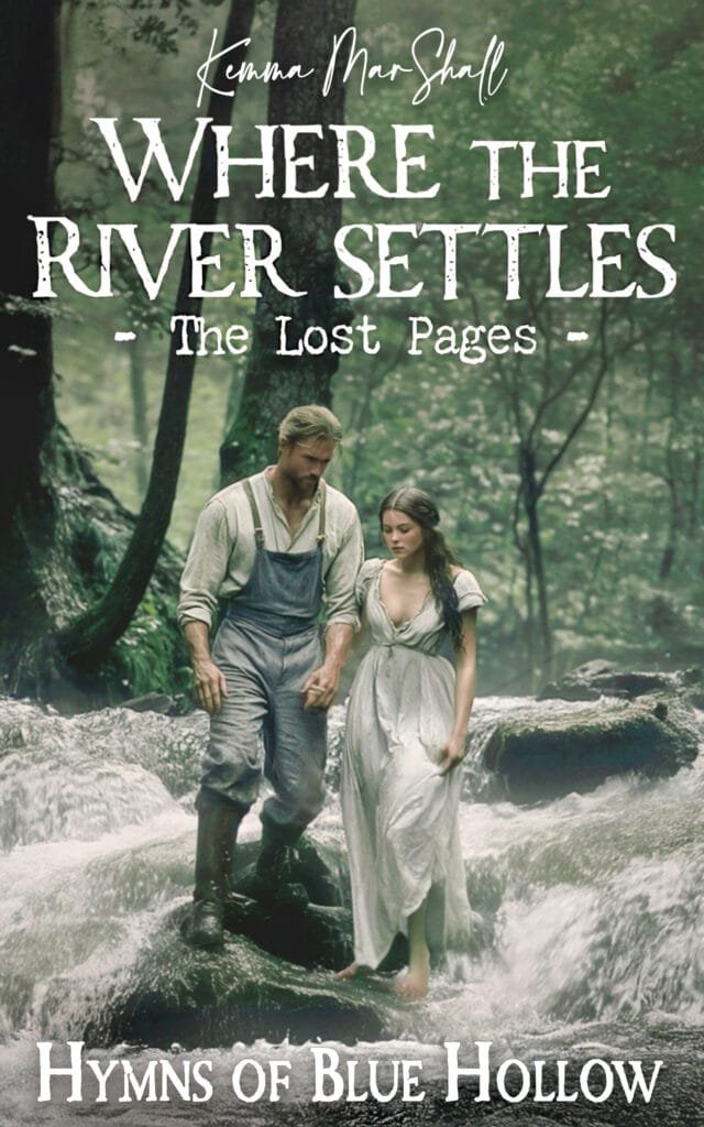 The official book cover for Where the River Settles, Book 2 in the Hymns of Blue Hollow series by Kemma MarShall.